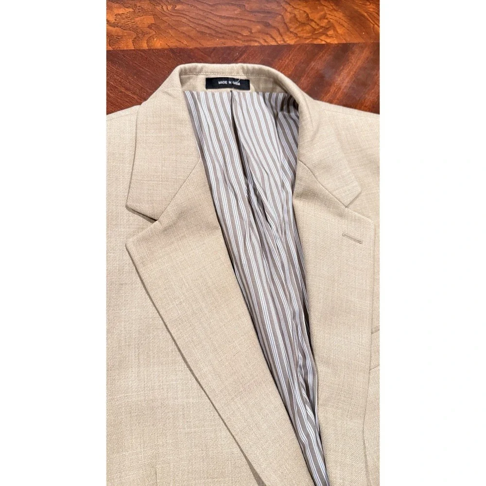 Lauren Ralph Lauren Mens Blazer 43R Tan Sport‎ Coat Two Button Macy's Jacket